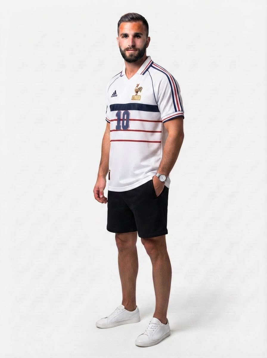 France 1998 World Cup Zidane #10 Away