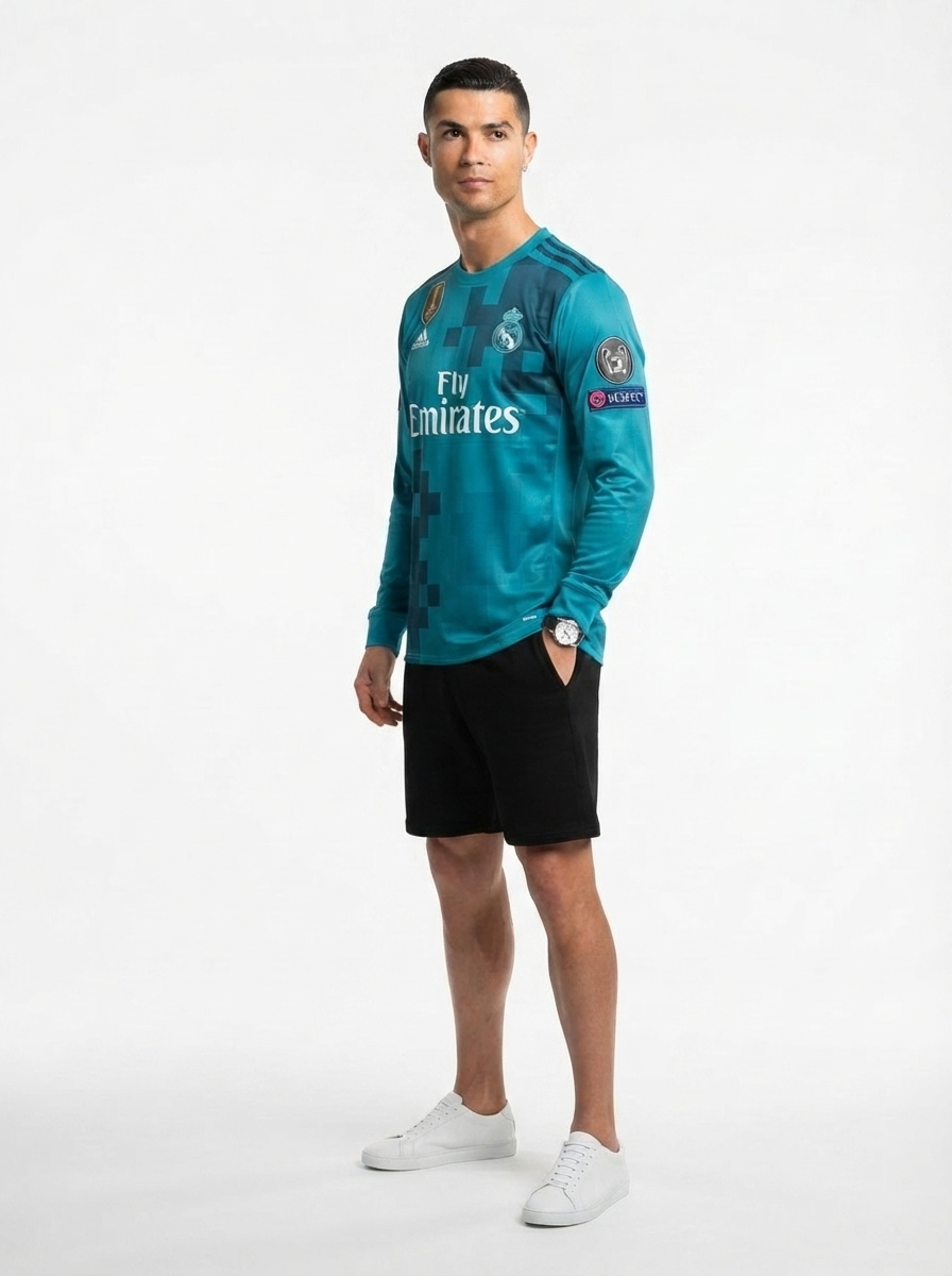 Real Madrid 17/18 III Third Jersey - Long Sleeve Retro Ronaldo #7