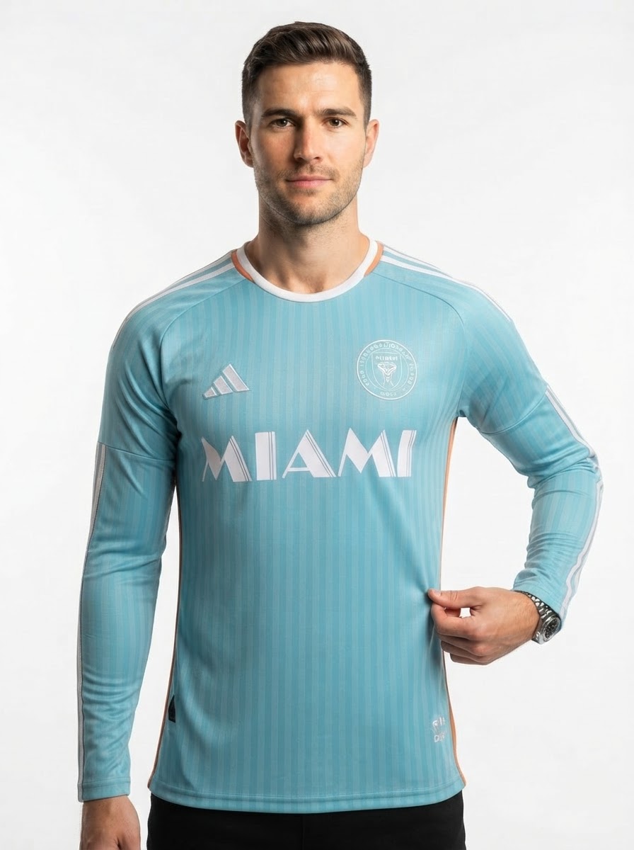 Inter Miami CF Third Authentic Player [Slim Fit] Player [Slim Fit] Player [Slim Fit] Player Long Sleeve 2024/25 - Slim Fit