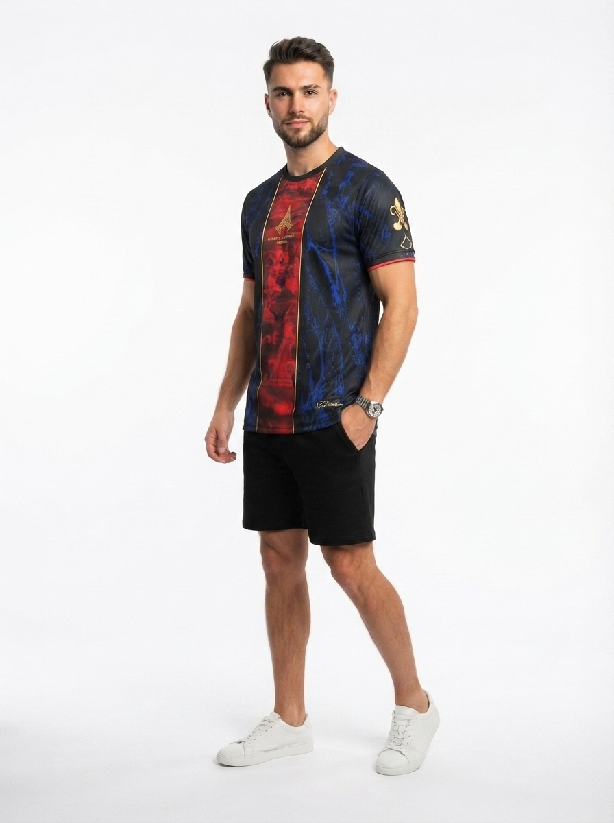 Paris Saint-Germain 2025/26 (CAMPEONES DE EUROPA) Red and blue Jersey