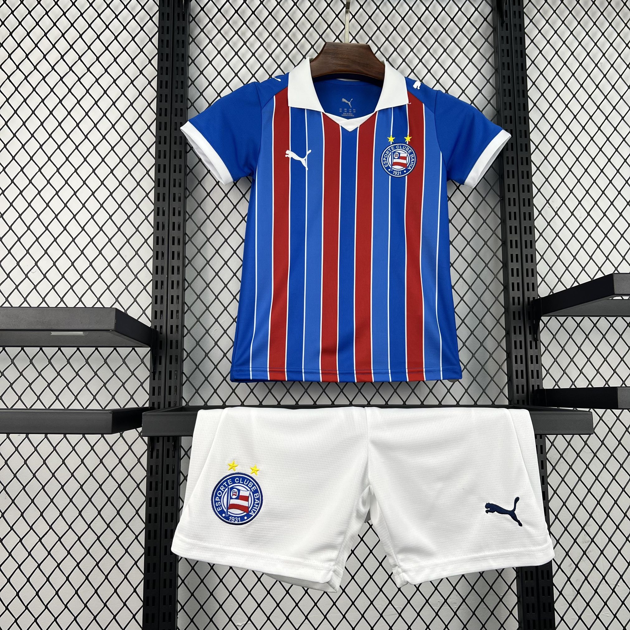 26-27 Bahia Away Kids Kit Soccer T-Shirt — 6